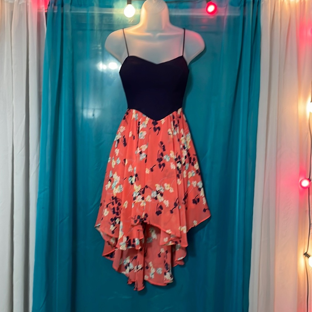 B Darlin hi lo sweetheart cut dress